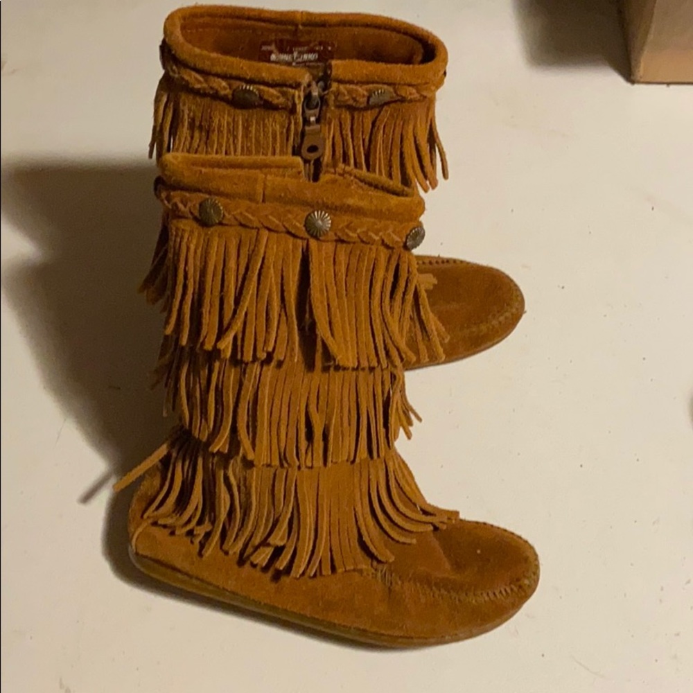 Minnetonka Fringe Boots